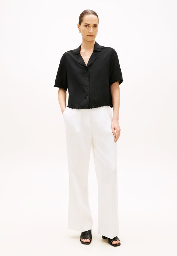 Tommy Hilfiger RELAXED FIT FRAYED LINEN BLEND SHIRT