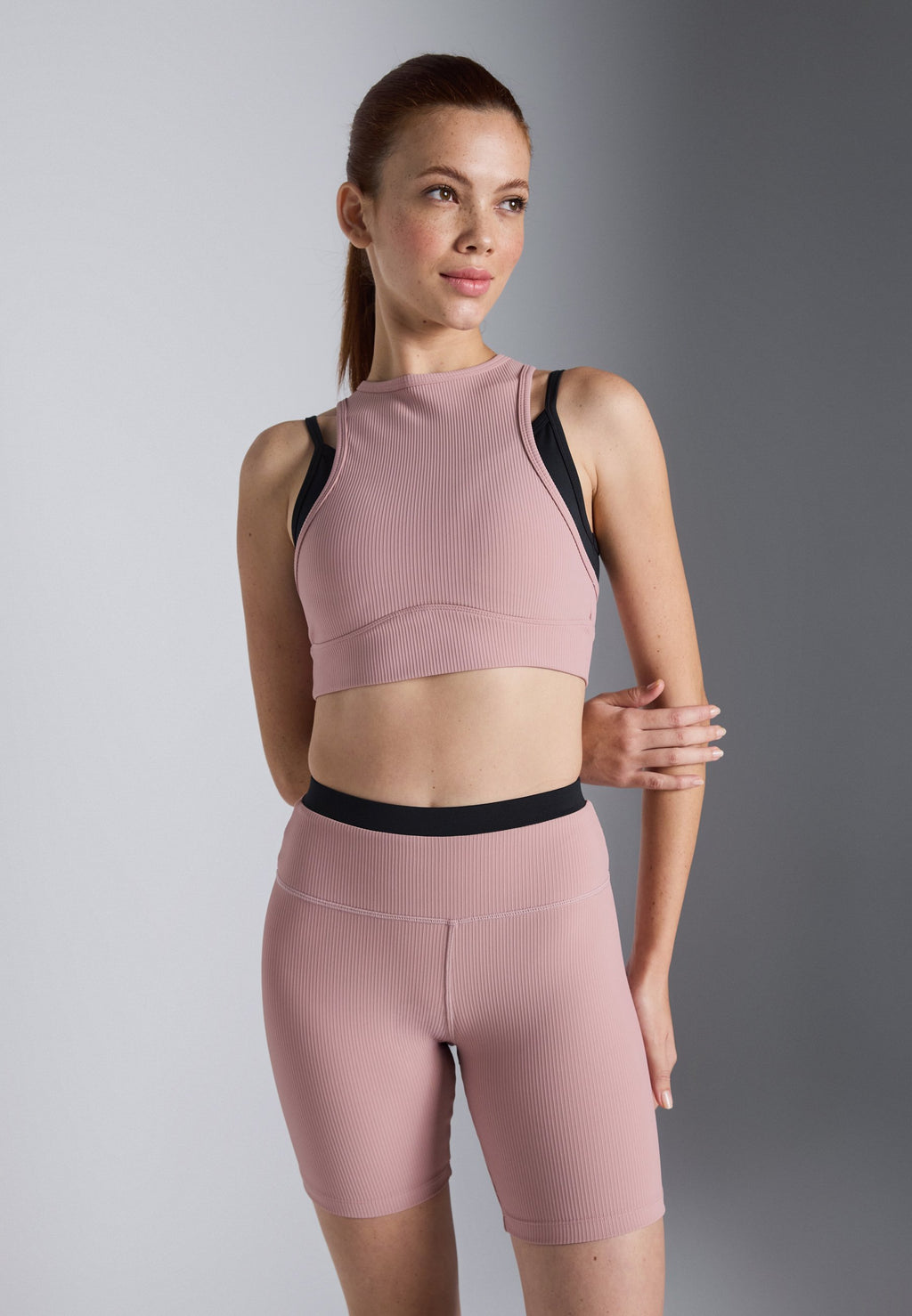 Even&Odd active DOUBLE LAYER SLEEVELESS CONTRAST TOP