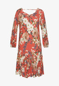 s.Oliver Jersey dress - koralle-bedruckt