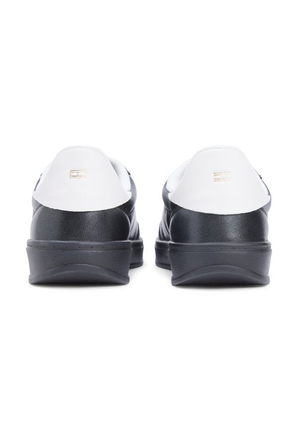 Tommy Hilfiger TH MONOGRAM METALLIC TRAINERS WITH LEATHER