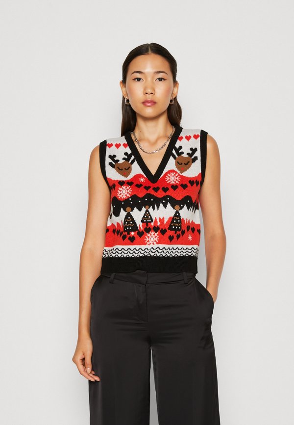 ONLY ONLXMAS HEART V NECK VEST