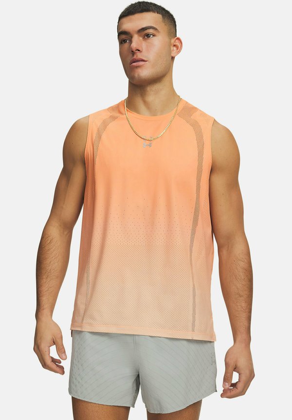 Under Armour HALO RUN - Long sleeved top - orange bloc