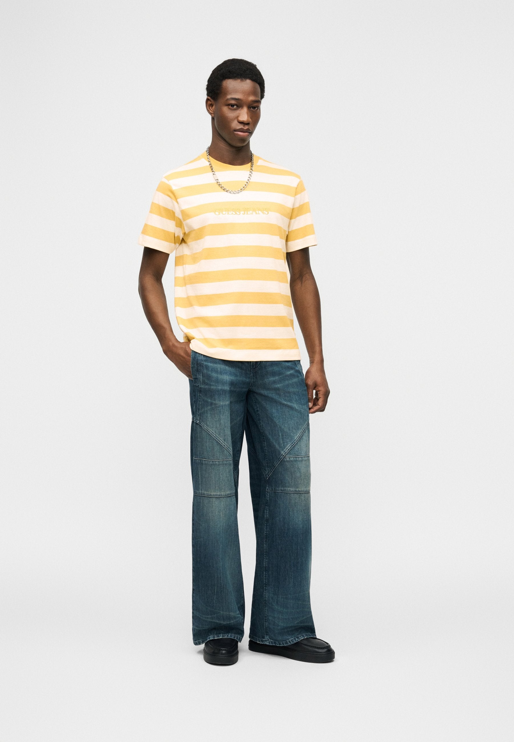 Guess Jeans GJ SS CN REG STRIPED YD TEE