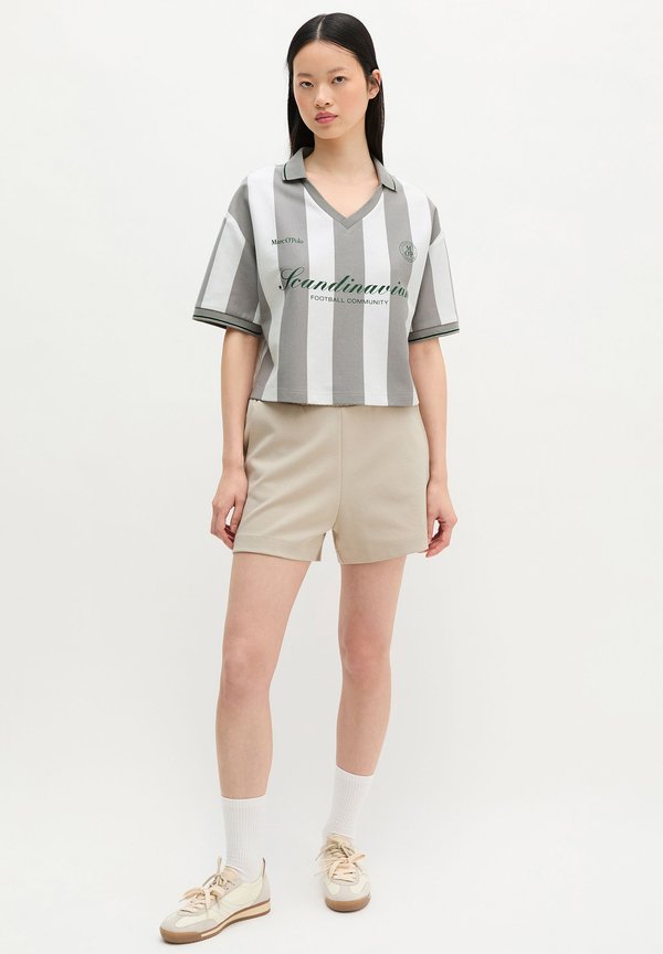 Marc O'Polo MOP CLUB '67 FOOTBALL TRIKOT SHIRT, CROPPED, STRIPED