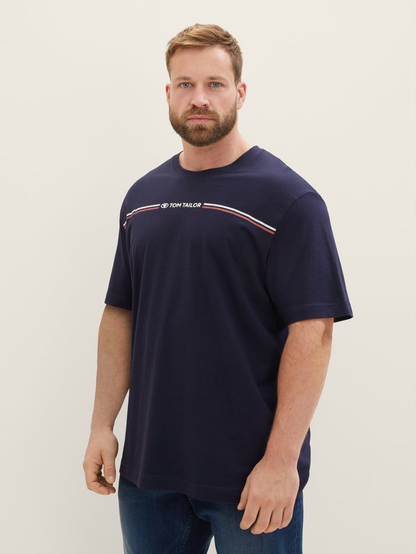 TOM TAILOR Print T-shirt - sky captain blue