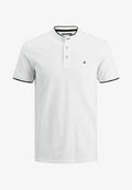 Jack & Jones JJEPAULOS MAO POLO SS NOOS - Basic T-shirt - white
