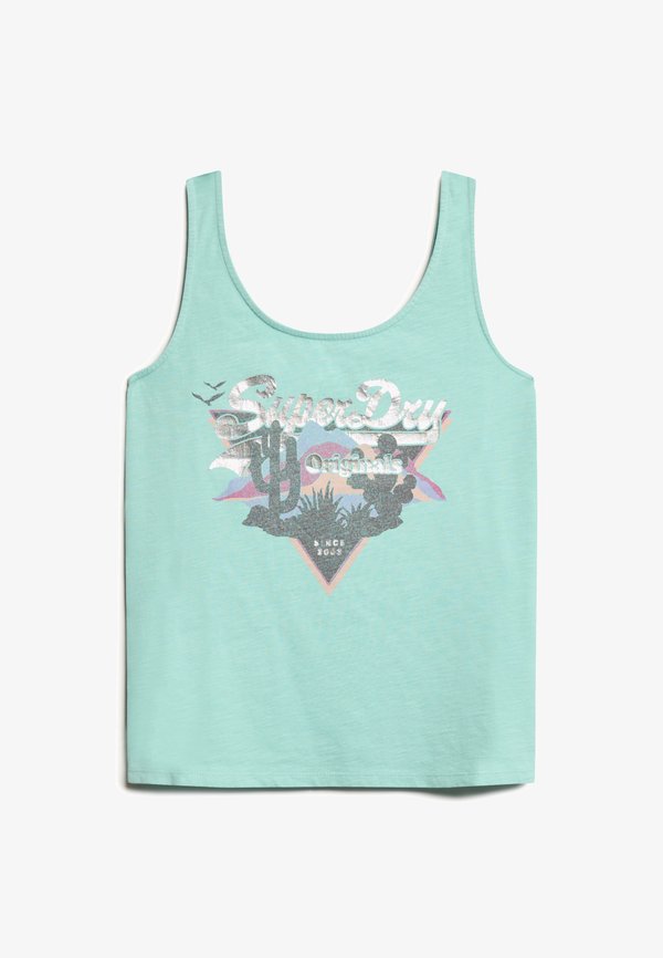 Superdry & Co VINTAGE LOGO NARRATIVE - Top - fresh mint green