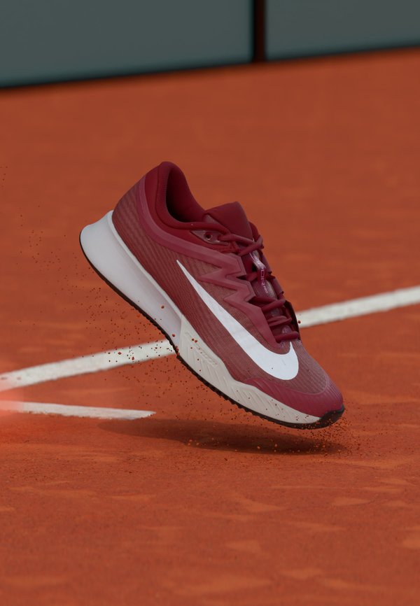 Nike Performance VAPOR PRO 3 CLAY - Clay court tennis shoes - pink smoke/white/vast grey/black