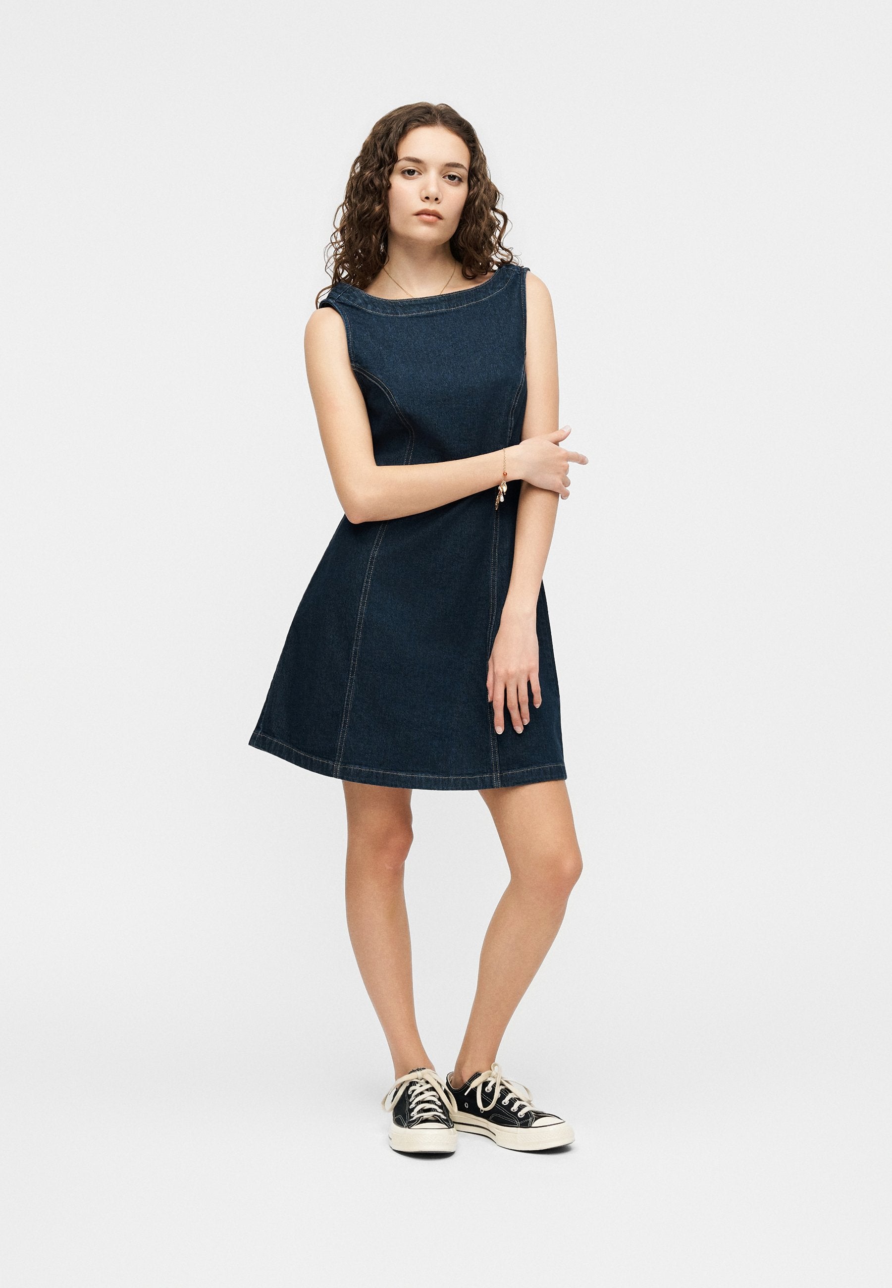 GAP Petite SCOOP MINI DRESS VADAM