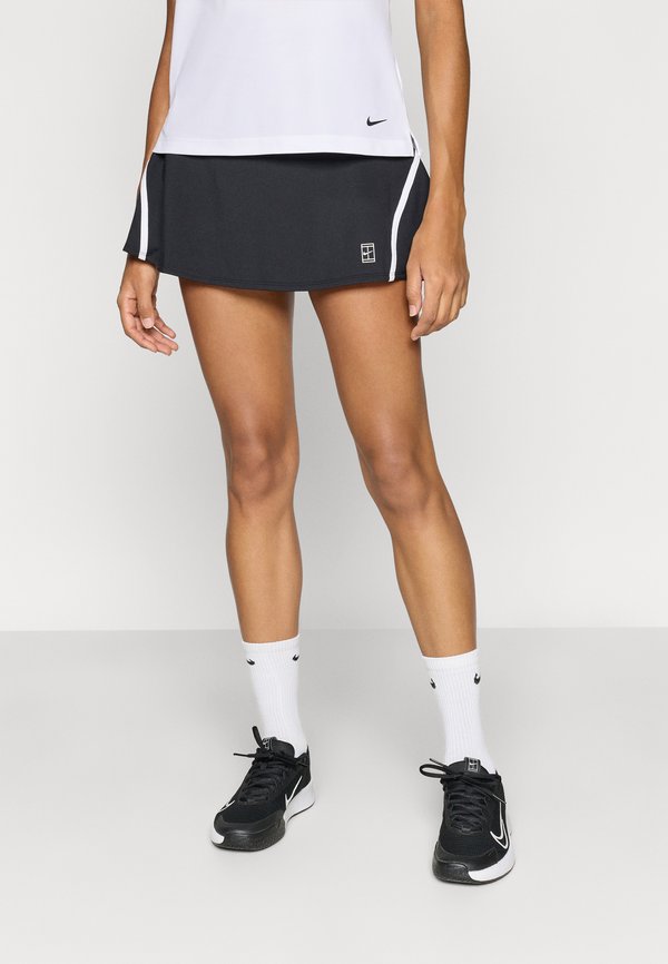Nike Performance NIKECOURT ADVANTAGE SKIRT NOVELTY - Sports skirt - black/white