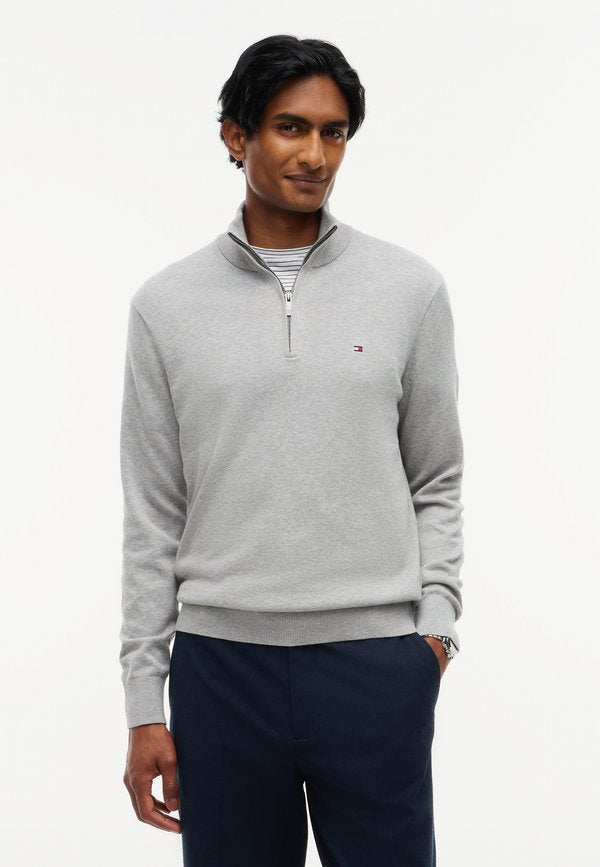 Tommy Hilfiger PIMA - Jumper - light grey heather