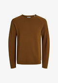 Jack & Jones JJEHILL KNIT CREW NECK NOOS - Jumper - monks robe