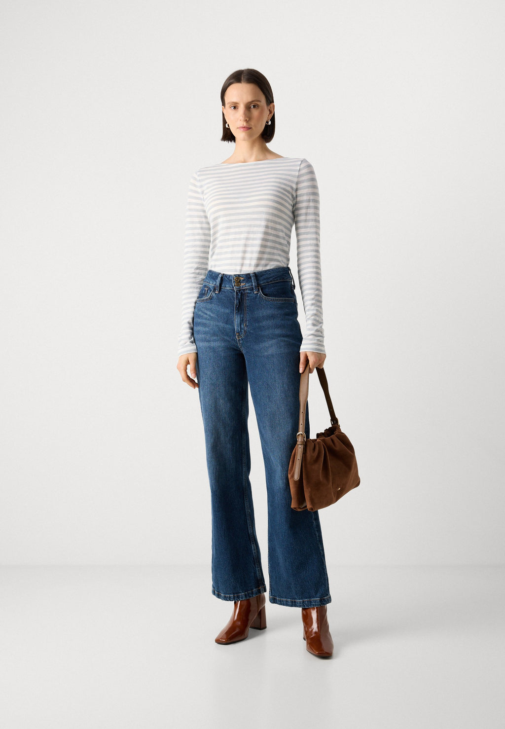 Marc O'Polo LONG SLEEVE BOAT NECK STRIPED