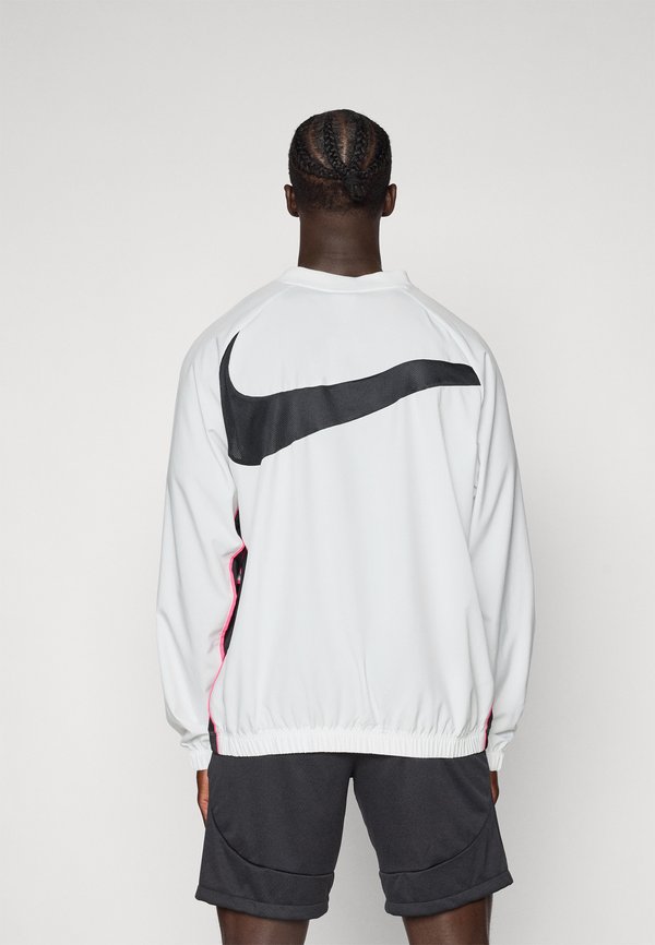 Nike Performance SHELL TOP - Long sleeved top - summit white/black/hyper pink