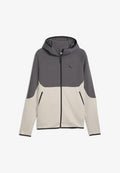 Puma PUMATECH ELEVATED SLIM KAPUZENJACKE - Zip-up sweatshirt - silver fog