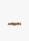 Bershka STUDDED AND FRINGED BELT - Belt - dark brown