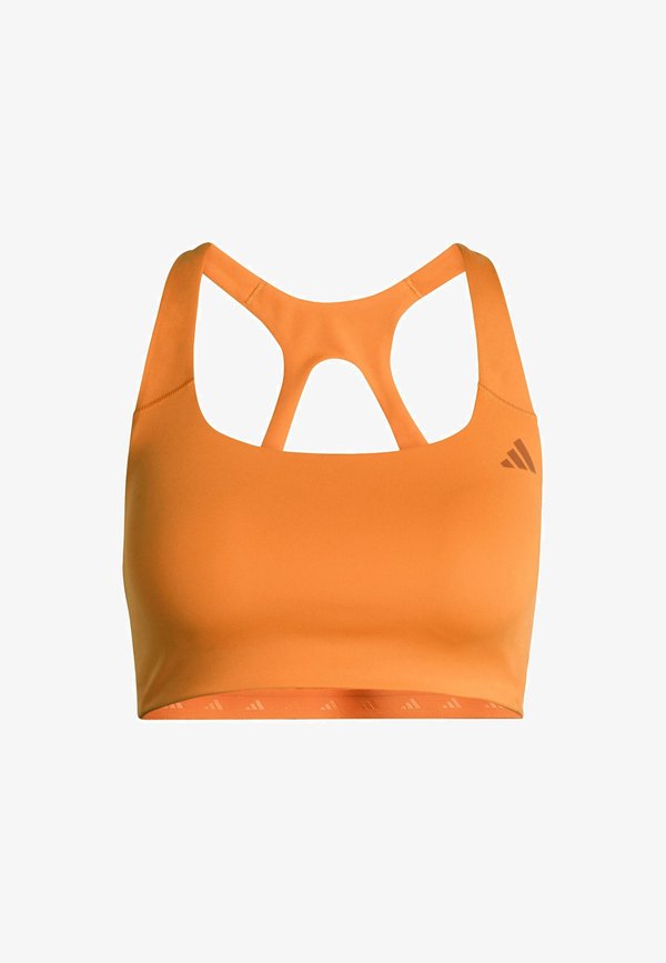 adidas Performance OPTIME WORKOUT MEDIUM SUPPORT BRA - Medium support sports bra - pure orange
