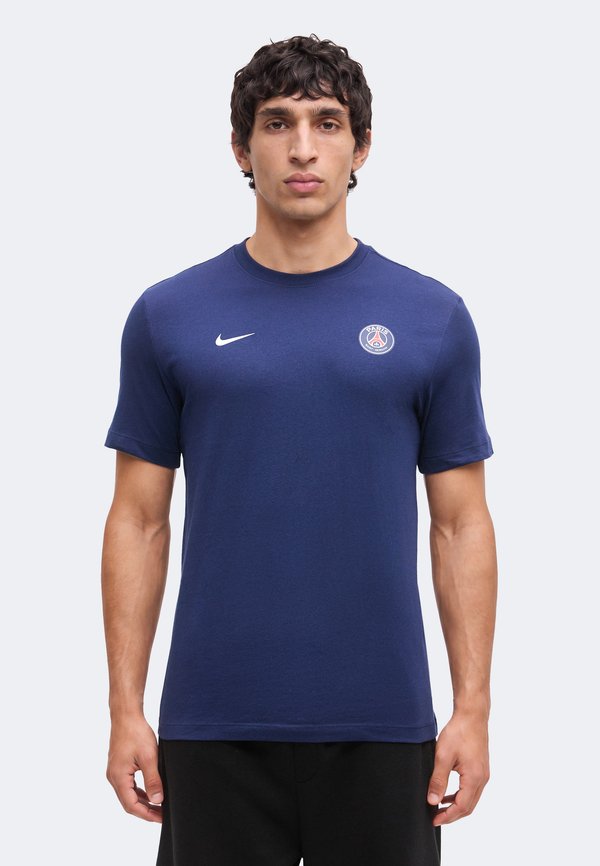 Nike Performance PARIS SAINT-GERMAIN CREST ESSENGLANDIAL TEE - Club wear - midnight navy