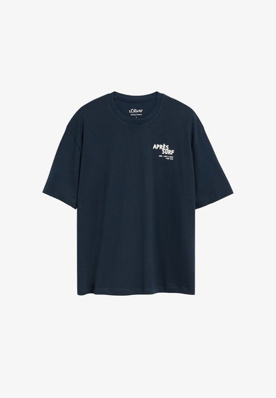 s.Oliver T-SHIRT - Print T-shirt - navy