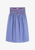 Tommy Hilfiger SMOCKING MIDI SKIRT - A-line skirt - verona blue