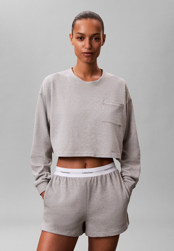 Calvin Klein Underwear LOGO SHORT - Pyjama bottoms - grey heather