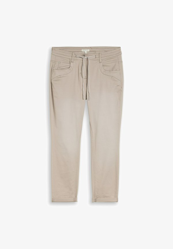 TOM TAILOR TAPERED RELAXED
 - Trousers - soft taupe grey