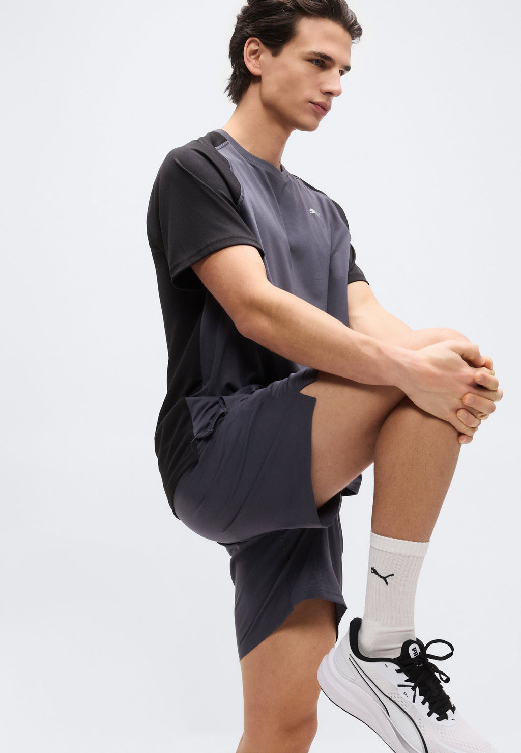 Puma M PWRTRAIN FABRIC MIX TEE