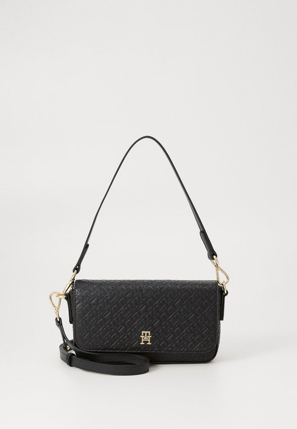Tommy Hilfiger ICON CROSSOVER MONO - Handbag - black