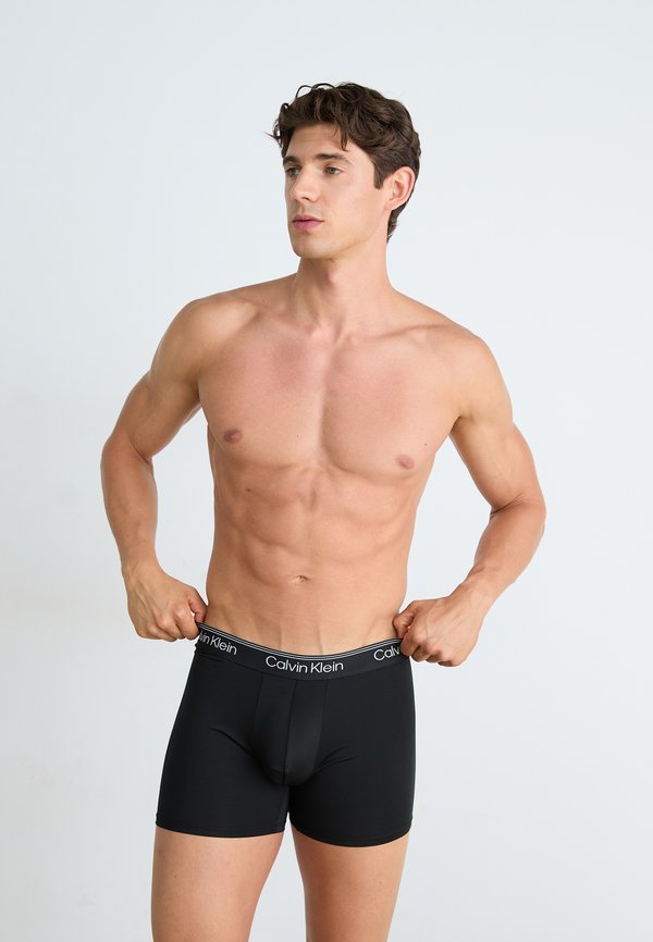 Calvin Klein Underwear BOXER BRIEF 3 PACK - MICROFIBER STRETCH - Boxer briefs - black