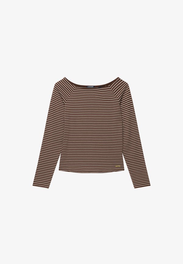 Superdry & Co SUPERDRY - Jumper - chestnut brown stripe