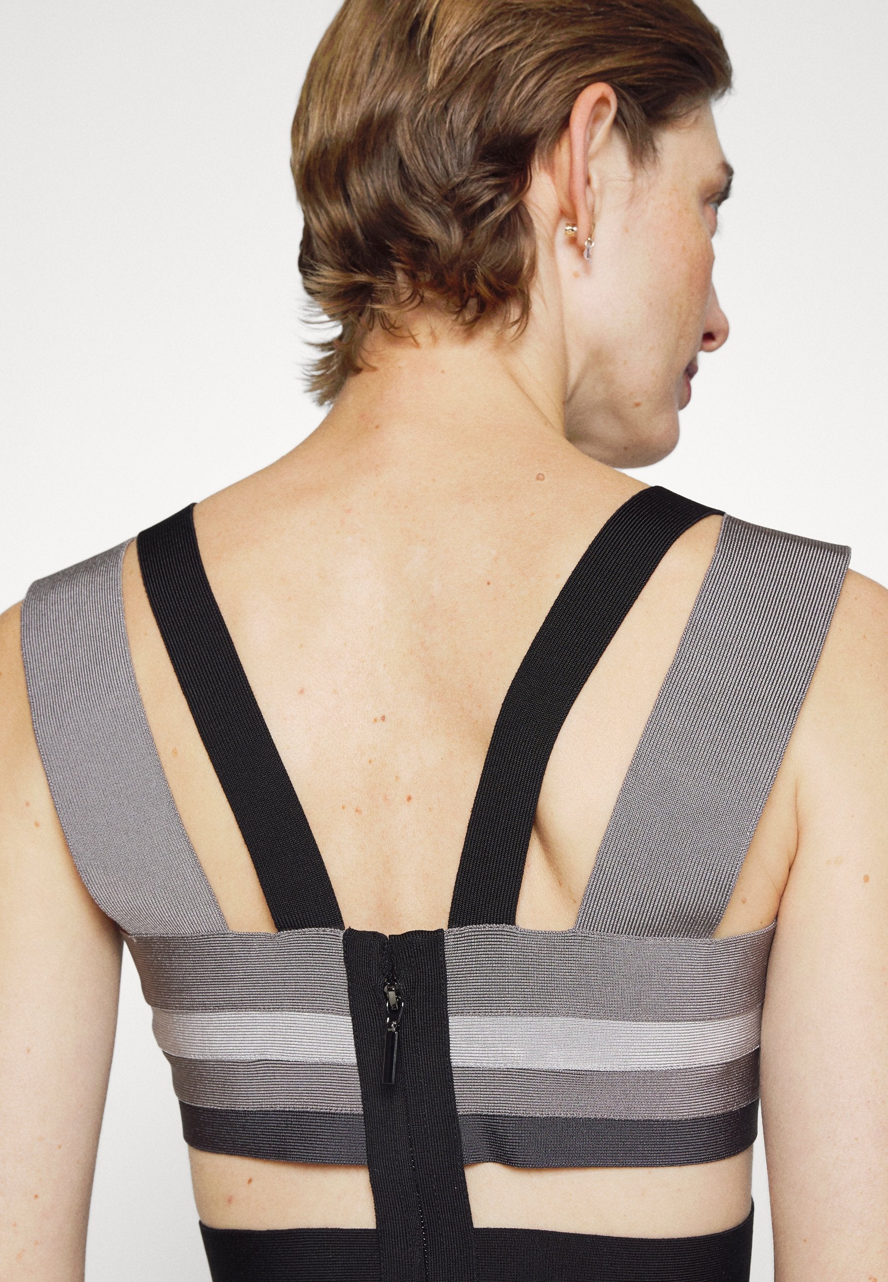 Hervé Léger HERVE LEGER LAW ROACH BANDAGE CUTOUT CROP