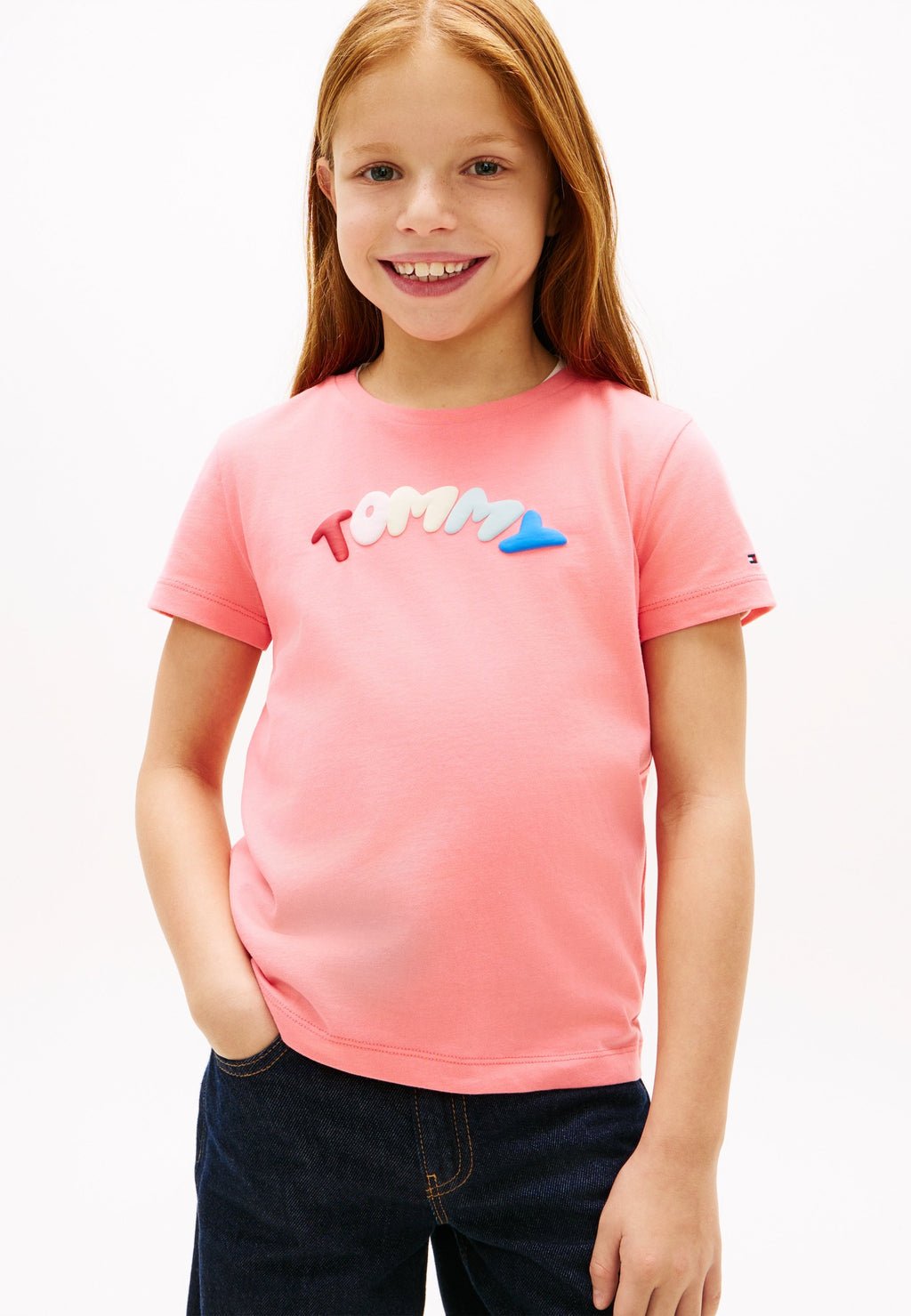 TEXTURED LOGO JERSEY CREW NECK T-SHIRT Media 3