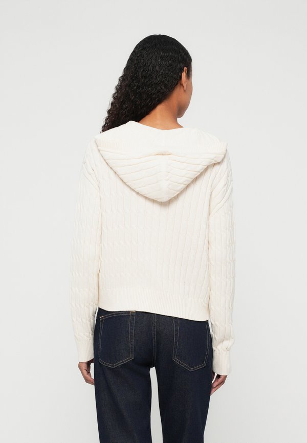 Tommy Hilfiger CABLE KNIT ZIP-THRU HOODY