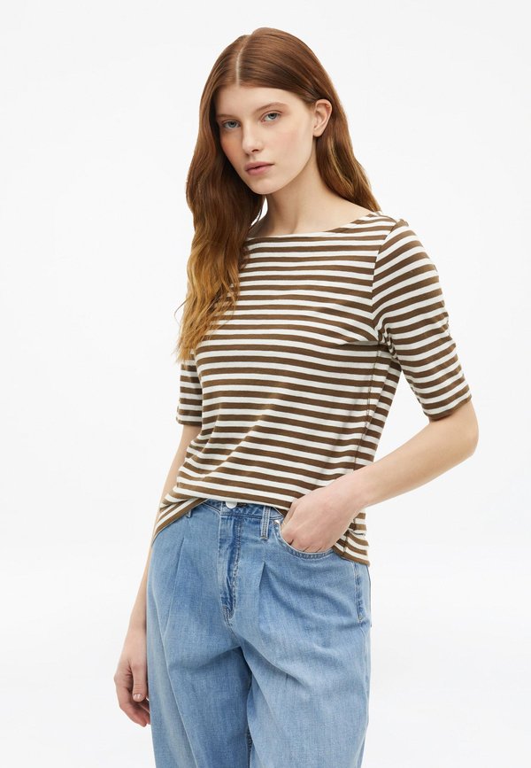 s.Oliver T-SHIRT - Print T-shirt - dunkelbraun