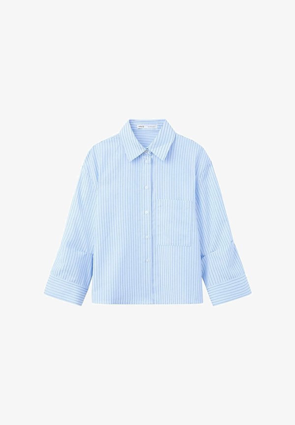 Mango ADULT - Button-down blouse - light blue