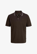 Jack & Jones POLO PLUS SIZE PLAIN POLO - Polo shirt - chocolate torte
