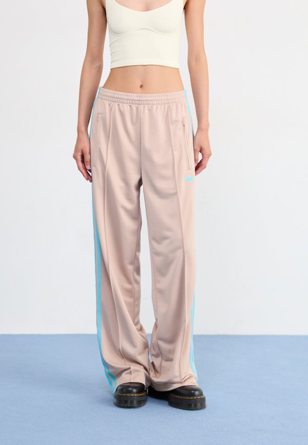 adidas Originals FIREBIRD - Tracksuit bottoms - taupe/blue glow