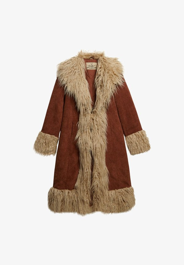 Superdry & Co AFGHAN - Winter coat - rustic chestnut brown