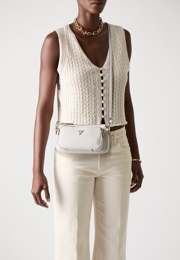 Guess NOELLE II POUCH - Cross body bag - bone