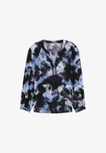 TOM TAILOR PLUS - GEMUSTERTE - Blouse - blue