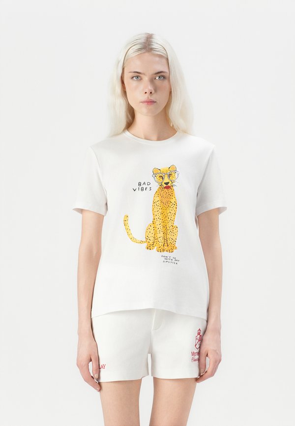 ONLY ONLBARIA REGULAR FIT - Print T-shirt - bright white