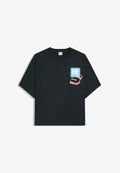 Bershka RACING PRINT - T-SHIRT - Print T-shirt - royal blue