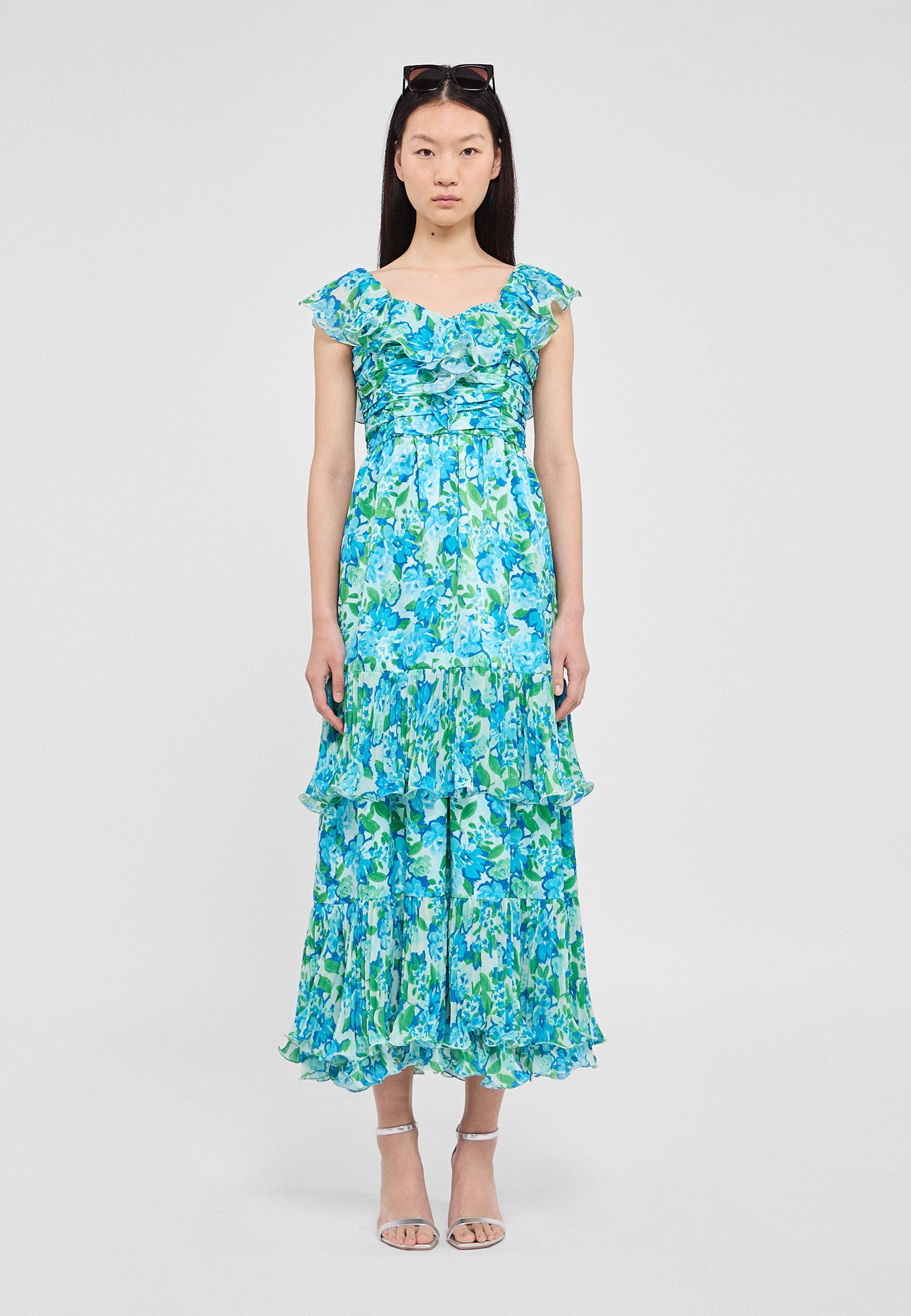 AMUR PIA PLEATED DRESS