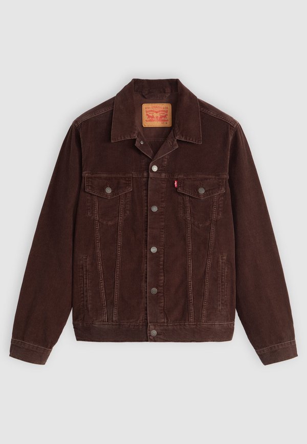 Levi's® THE TRUCKER - Denim jacket - black coffee