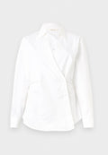 Selected SLWFIA FITTED ASYMETRIC V NECK SHIRT