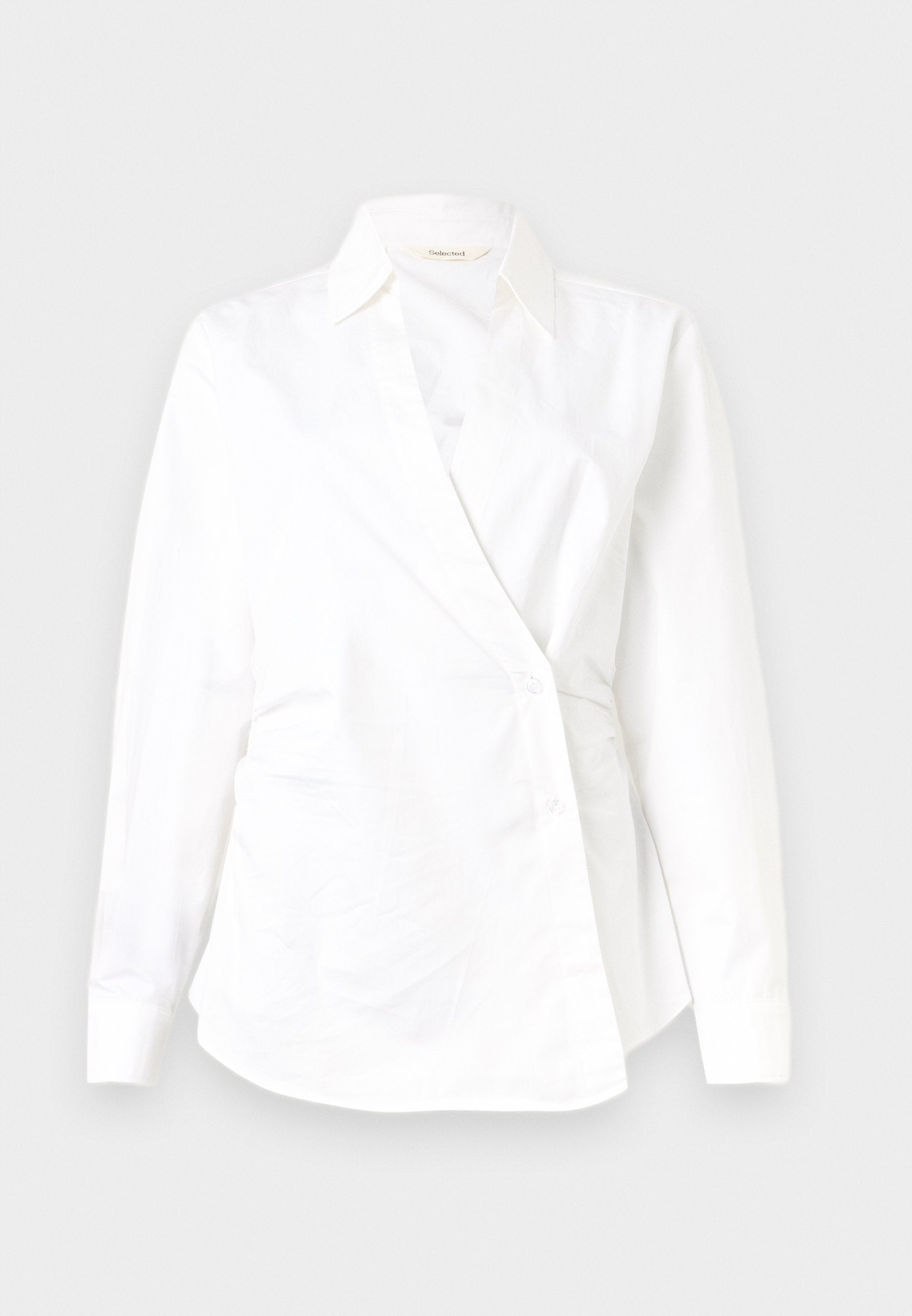 Selected SLWFIA FITTED ASYMETRIC V NECK SHIRT