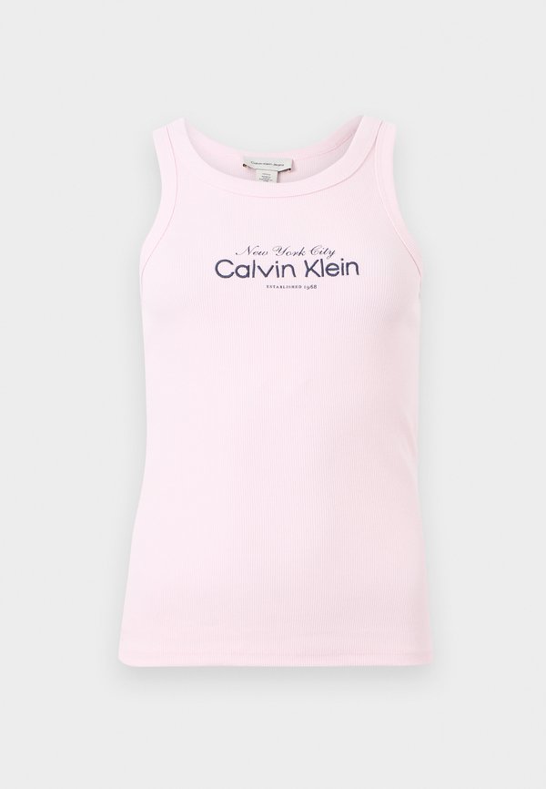 Calvin Klein Jeans CONTOUR 2X2 RIB GRAPHIC TANK - Top - cradle pink