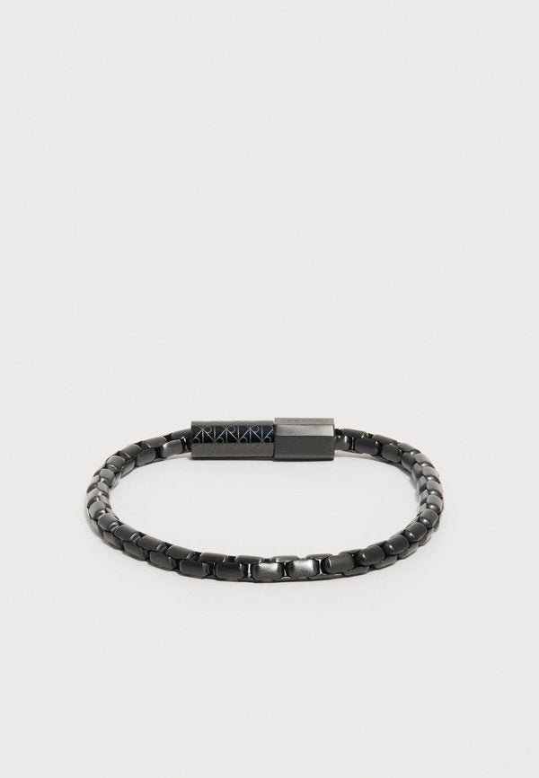 Calvin Klein CONTOURED BARREL UNISEX - Bracelet - black