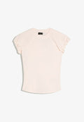Bershka BALLOON RAGLAN SLEEVE - T-SHIRT - Basic T-shirt - light pink