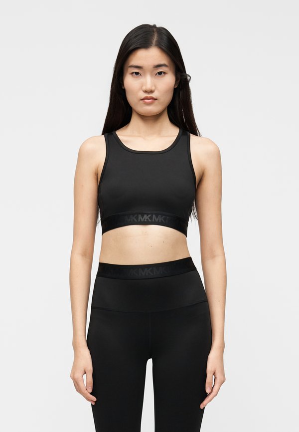 MICHAEL Michael Kors LOGO TAPE SPORTS BRA